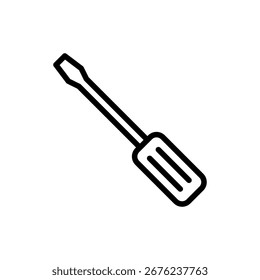 Símbolo del icono del destornillador para los App y los Sitios web. signo y símbolo de las herramientas