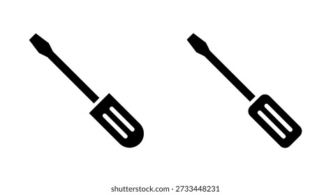 Screwdriver icon symbol for apps and websites. tools sign and symbol