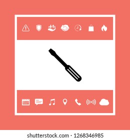 Screwdriver icon symbol. Graphic elements for your design