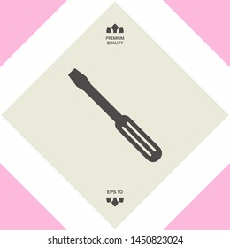 Screwdriver icon symbol. Graphic elements for your design
