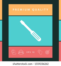 Screwdriver icon symbol. Graphic elements for your design