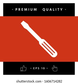 Screwdriver icon symbol. Graphic elements for your design