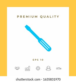 Screwdriver icon symbol. Graphic elements for your design