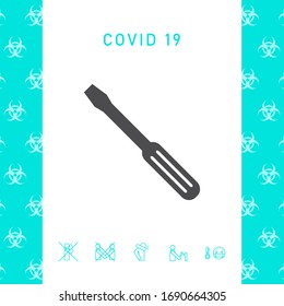Screwdriver icon symbol. Graphic elements for your design
