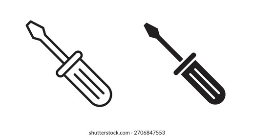 Screwdriver icon symbol for logo, web, app designs.