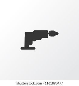 Screwdriver icon symbol. Premium quality isolated drill element in trendy style.