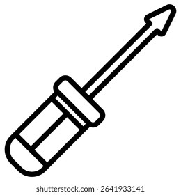 Screwdriver icon Thin line vector design