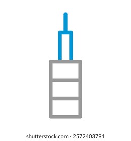 Screwdriver icon, tool for repair and construction. Concept of maintenance and service.