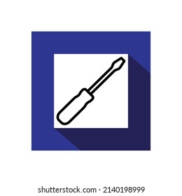 screwdriver icon, Tools icon vector illustration.