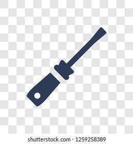 Screwdriver icon. Trendy Screwdriver logo concept on transparent background from Construction collection