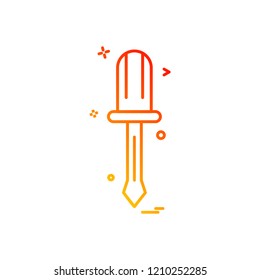 screwdriver icon vector