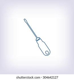 screwdriver icon  vector