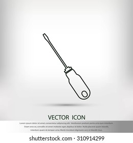 screwdriver icon  vector