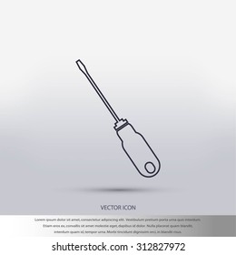 screwdriver icon  vector