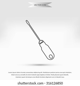 screwdriver icon  vector