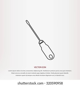 screwdriver icon  vector