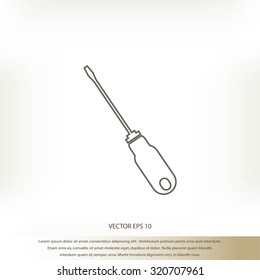 screwdriver icon  vector