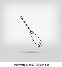 screwdriver icon  vector