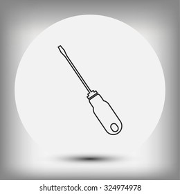 screwdriver icon  vector