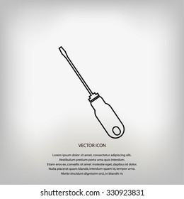 screwdriver icon  vector