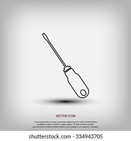 screwdriver icon  vector