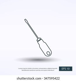 screwdriver icon  vector