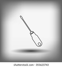 screwdriver icon  vector