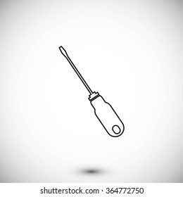 screwdriver icon  vector