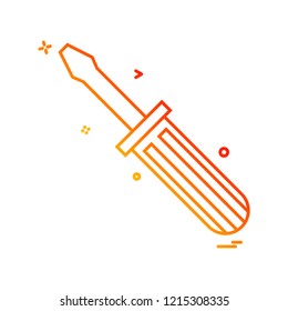 screwdriver icon vector design