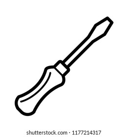 Screwdriver icon vector. EPS 10.