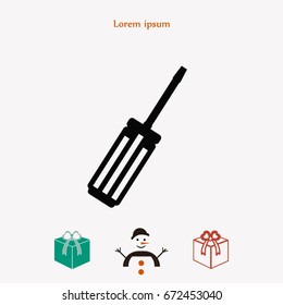 Screwdriver icon, Vector EPS 10 illustration style