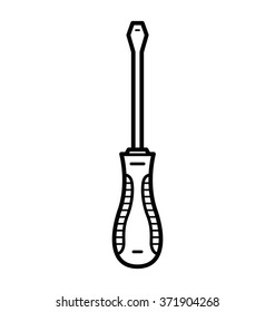 Screwdriver, icon in vector (EPS 8)