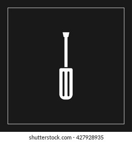 screwdriver icon. screwdriver vector illustration