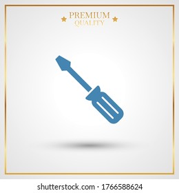 Screwdriver icon. Vector illustration EPS 10.