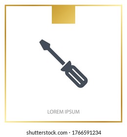 Screwdriver icon. Vector illustration EPS 10.