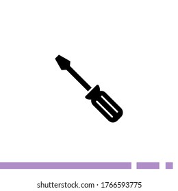 Screwdriver icon. Vector illustration EPS 10.