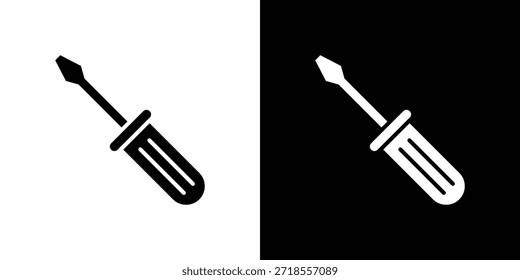Schraubendreher-Symbol, Vektorgrafik - Vektorsymbole mit hoher Qualität in schwarzem Stil