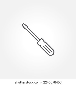 screwdriver icon vector illustration logo template for many purpose. Isolated on white background.