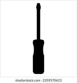 Vektorgrafik-Logo-Design des Schraubenziehers