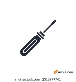 screwdriver icon vector illustration. screwdriver symbol isolated on white background