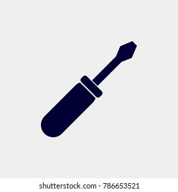 screwdriver icon, vector illustration. tool icon vector