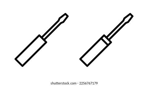 Screwdriver icon vector illustration. tools sign and symbol