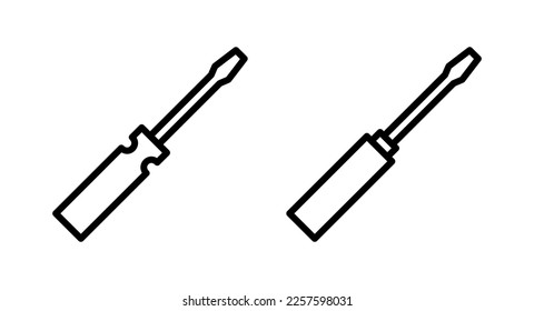 Screwdriver icon vector illustration. tools sign and symbol