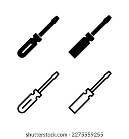 Screwdriver icon vector illustration. tools sign and symbol