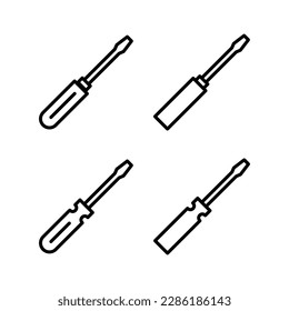 Screwdriver icon vector illustration. tools sign and symbol