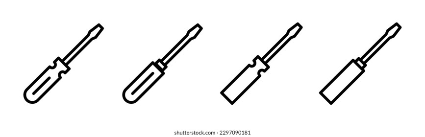 Screwdriver icon vector illustration. tools sign and symbol