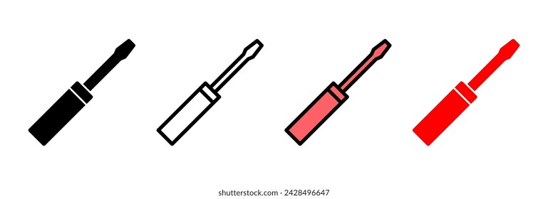 Screwdriver icon vector illustration. tools sign and symbol