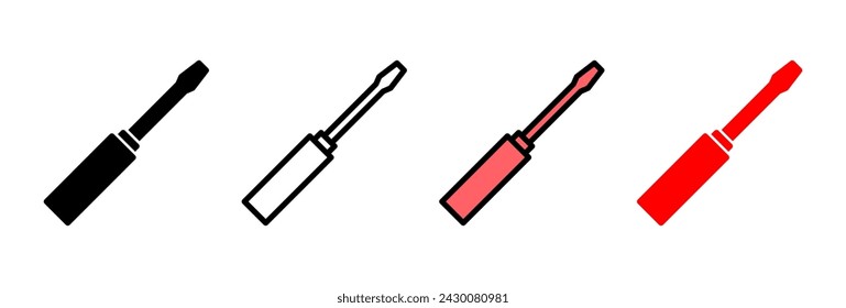 Screwdriver icon vector illustration. tools sign and symbol