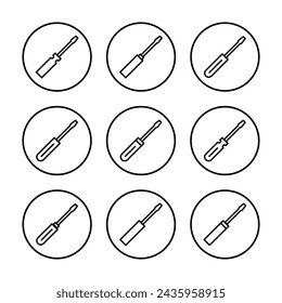 Screwdriver icon vector illustration. tools sign and symbol