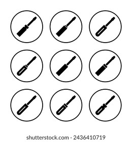 Screwdriver icon vector illustration. tools sign and symbol